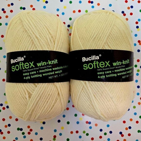 BUCILLA SOFTEX WIN-KNIT YARN 4 ply worsted - Picture 1 of 8